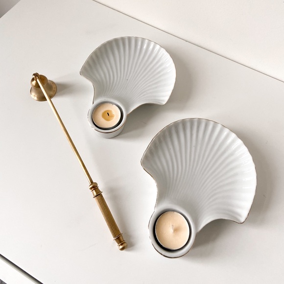 Vintage Shell Candle Holders - Picture 4 of 4